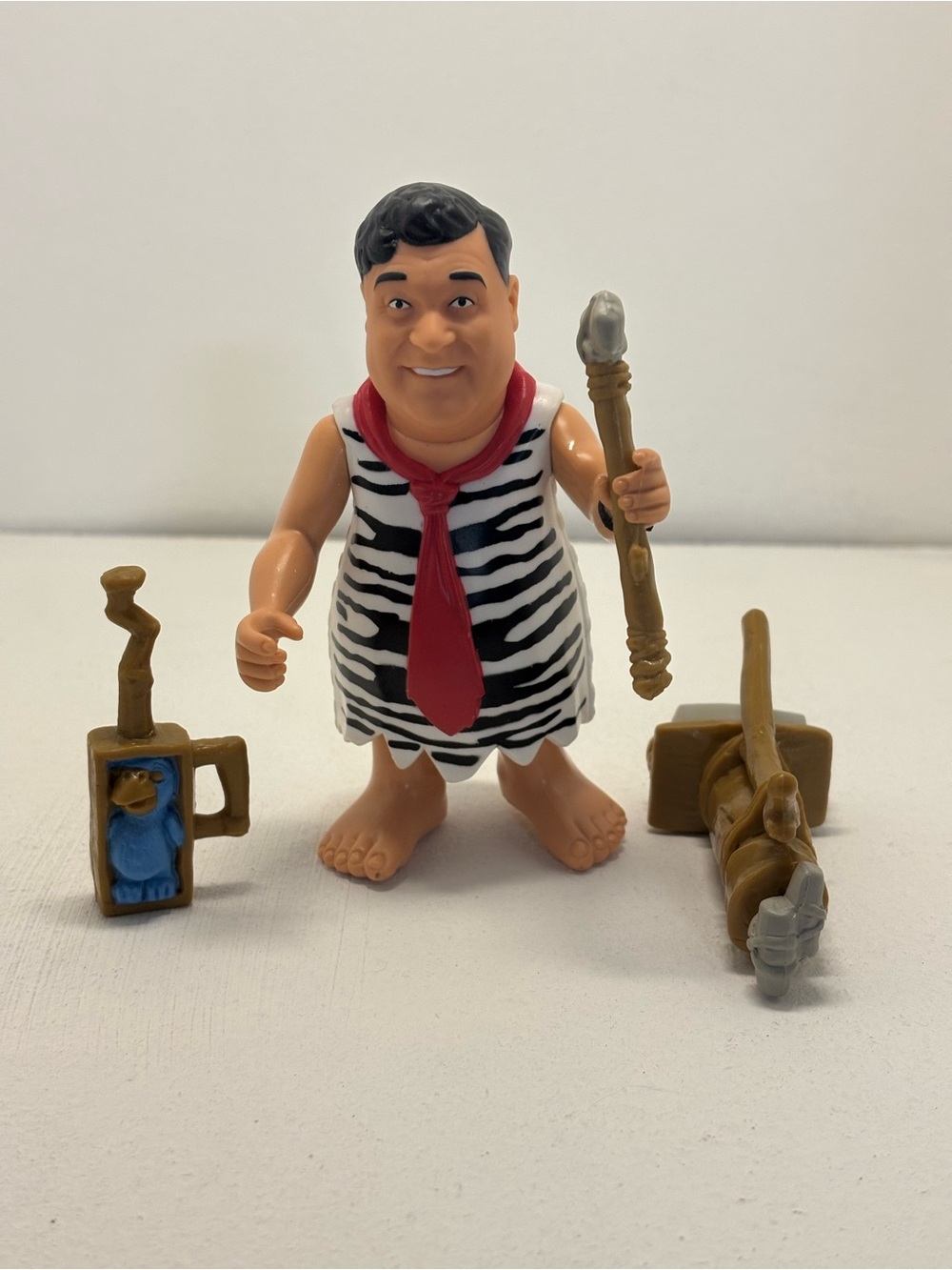 VINTAGE 1993 Mattel The Flintstones Big Shot Fred Action Figure W/ Accessories